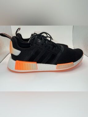 Adidas Originals NMD_R1 W Core Black/Orange/Ftw SZ 9.5 (no box) NWT
